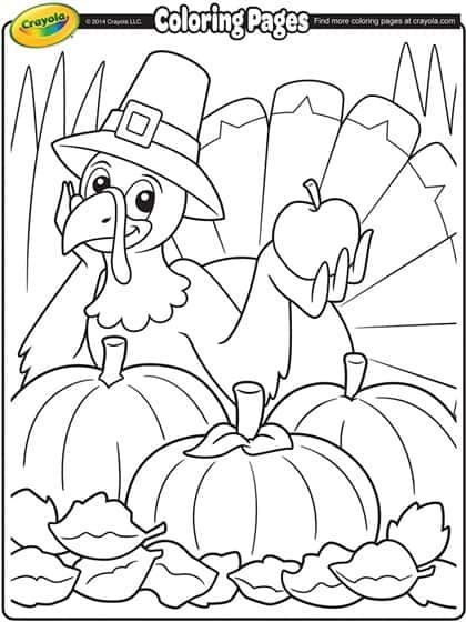 Free thanksgiving coloring pages for