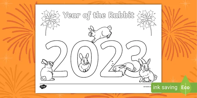 Year of the rabbit louring page