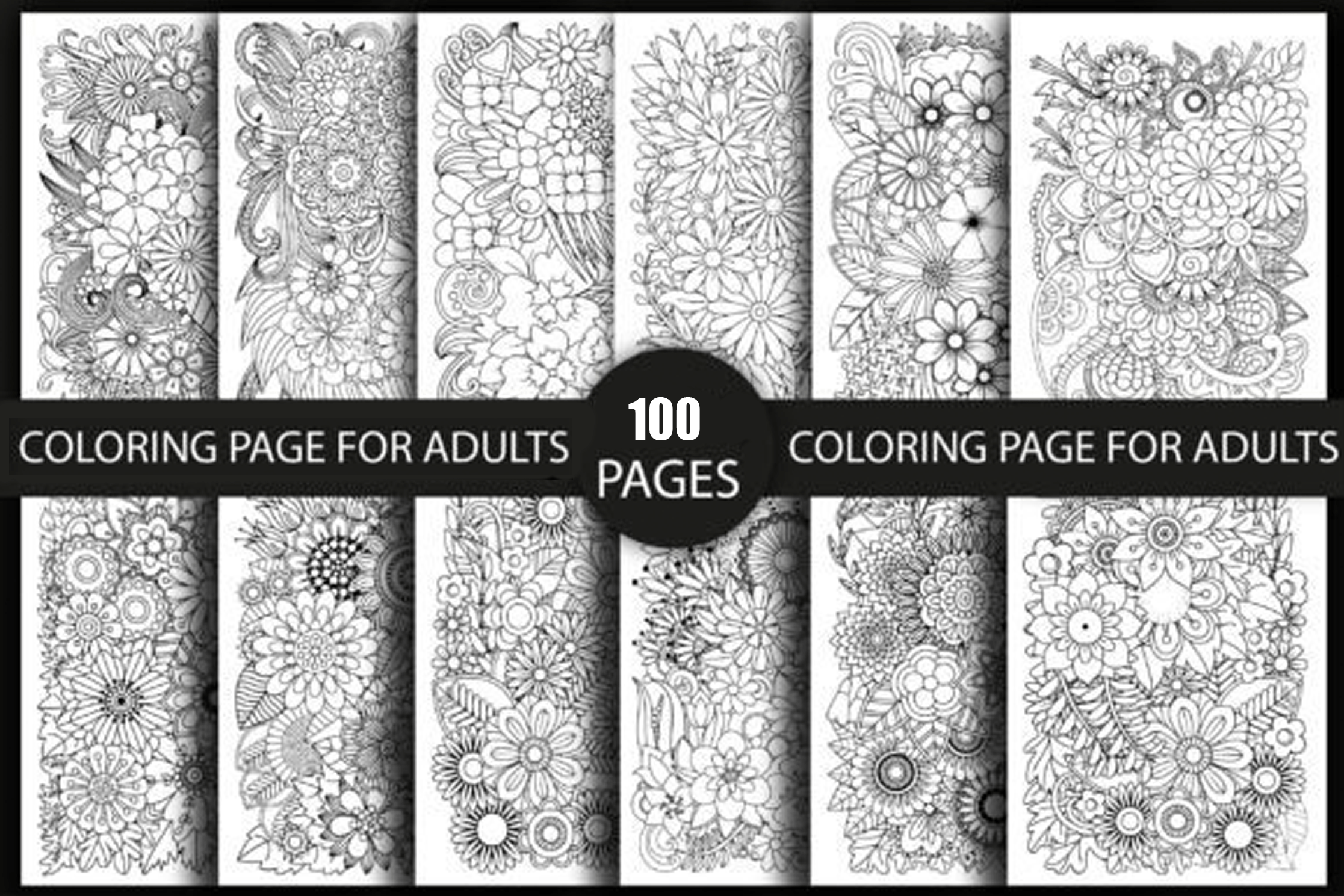 Adult floral louring pages to download