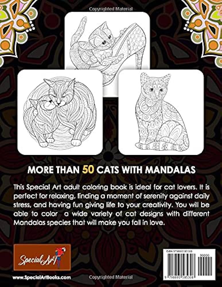 Cats with mandalas