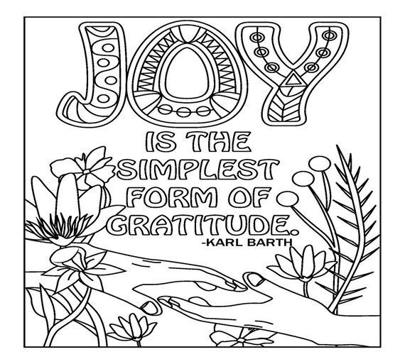 Joy coloring pages for adults printable coloring page