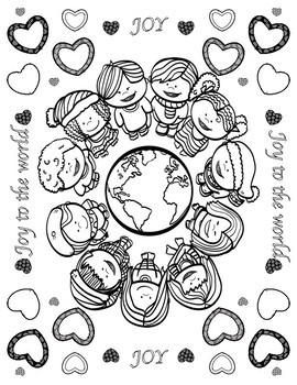 Coloring pages christmas joy by positive counseling tpt