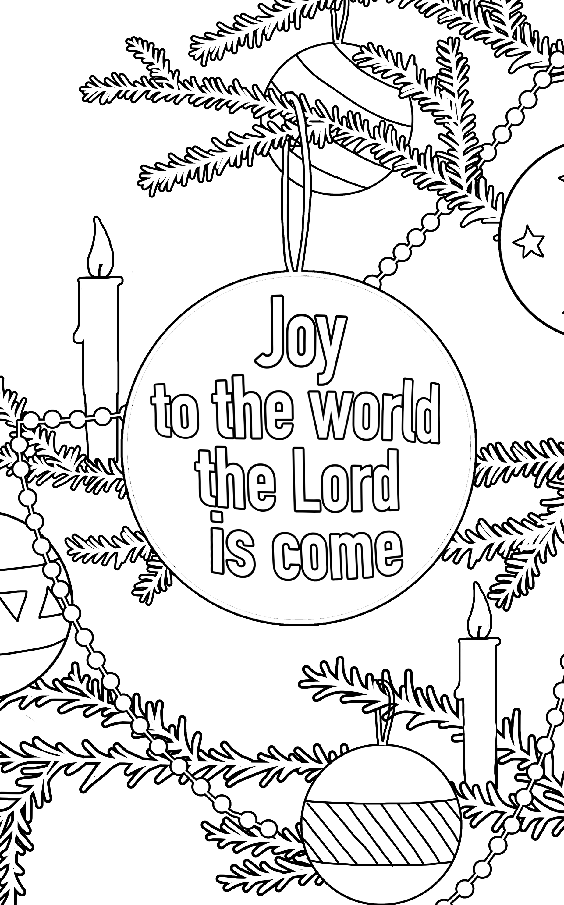 Free printable christmas coloring pages joy to the world the lord is coâ printable christmas coloring pages christmas coloring sheets christmas coloring pages