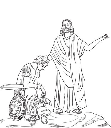 Click to see printable version of jesus heals the centurions servant coloring page jesus heals sunday school coloring pages bible coloring