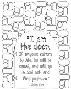 Memory verse coloring page