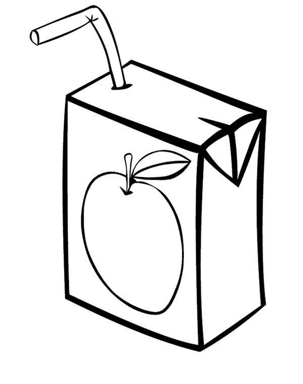 Box juice box coloring page juice boxes coloring pages juice box diy