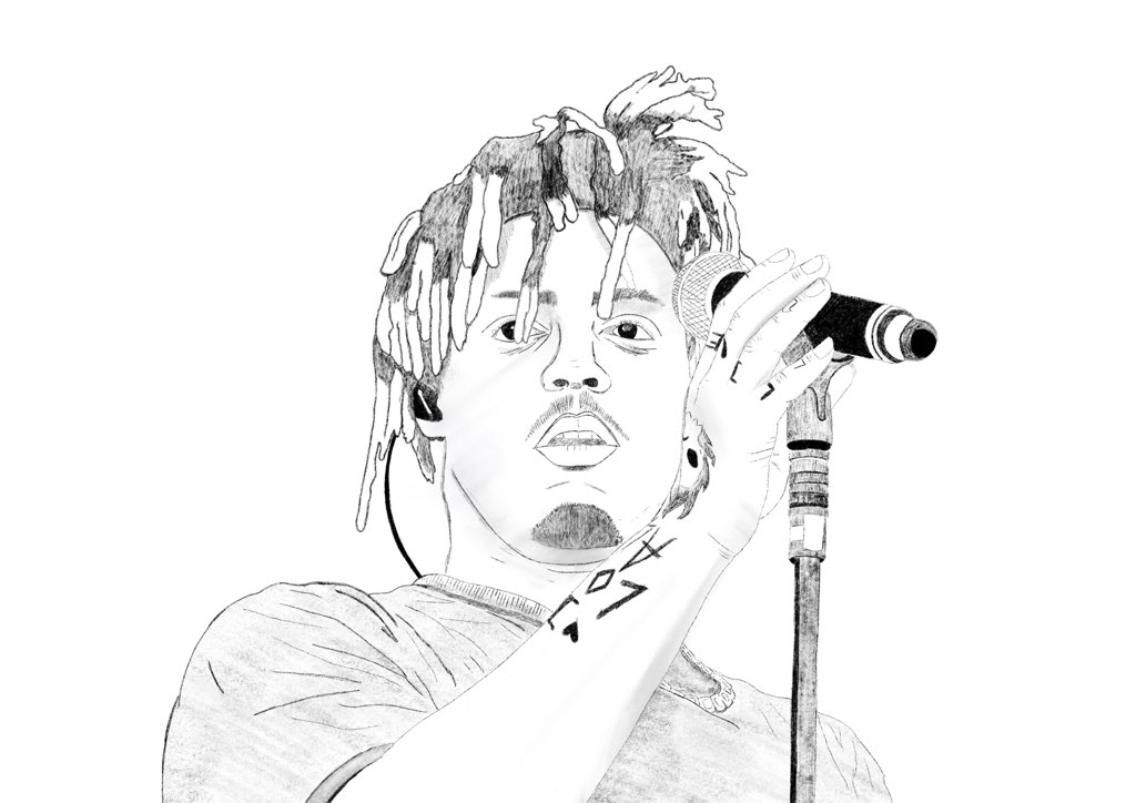 Gio on x finished sketchillustration of juice ð forever juicewrld httpstcoellxrhqikx x