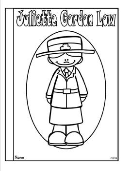 Juliette gordon low tab booklet by classroom panda