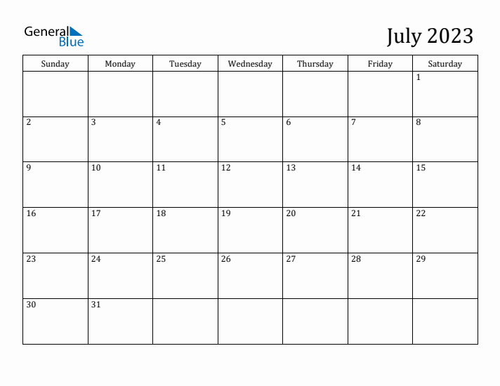 July monthly calendar pdf word excel