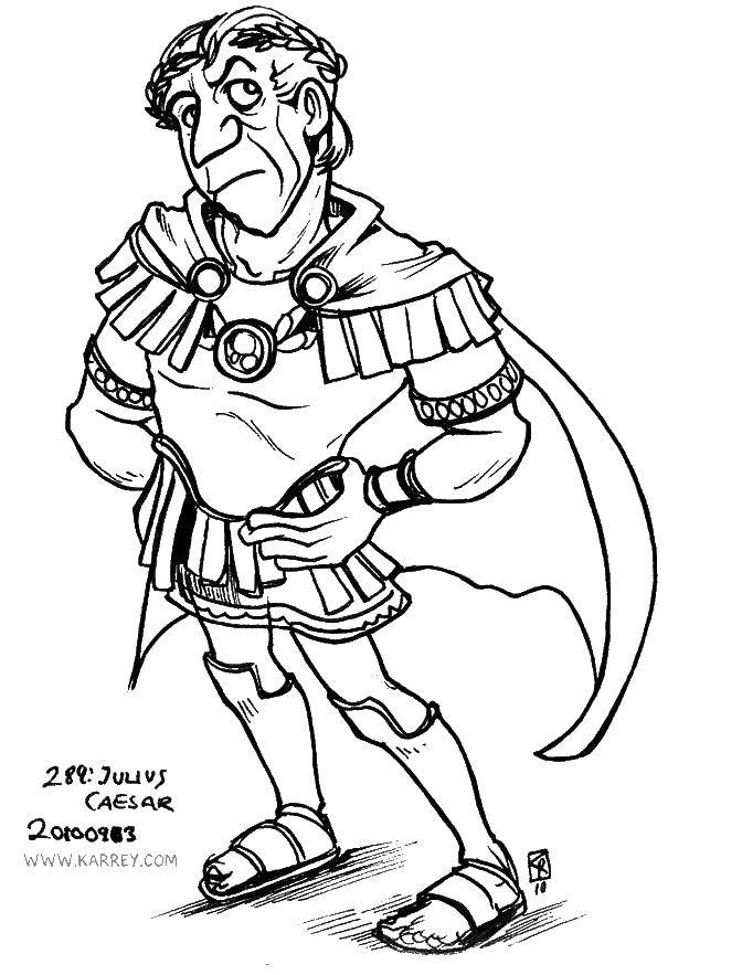 Online coloring pages julius coloring page julius caesar people