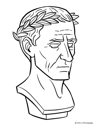 Julius caesar coloring page â tims printables