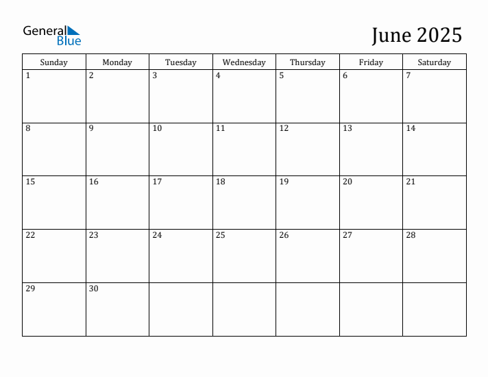 June monthly calendar pdf word excel