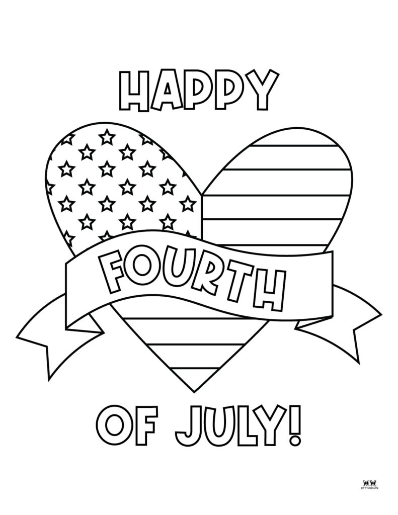 Fourth of july coloring pages