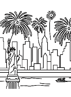 Independence day us free coloring pages