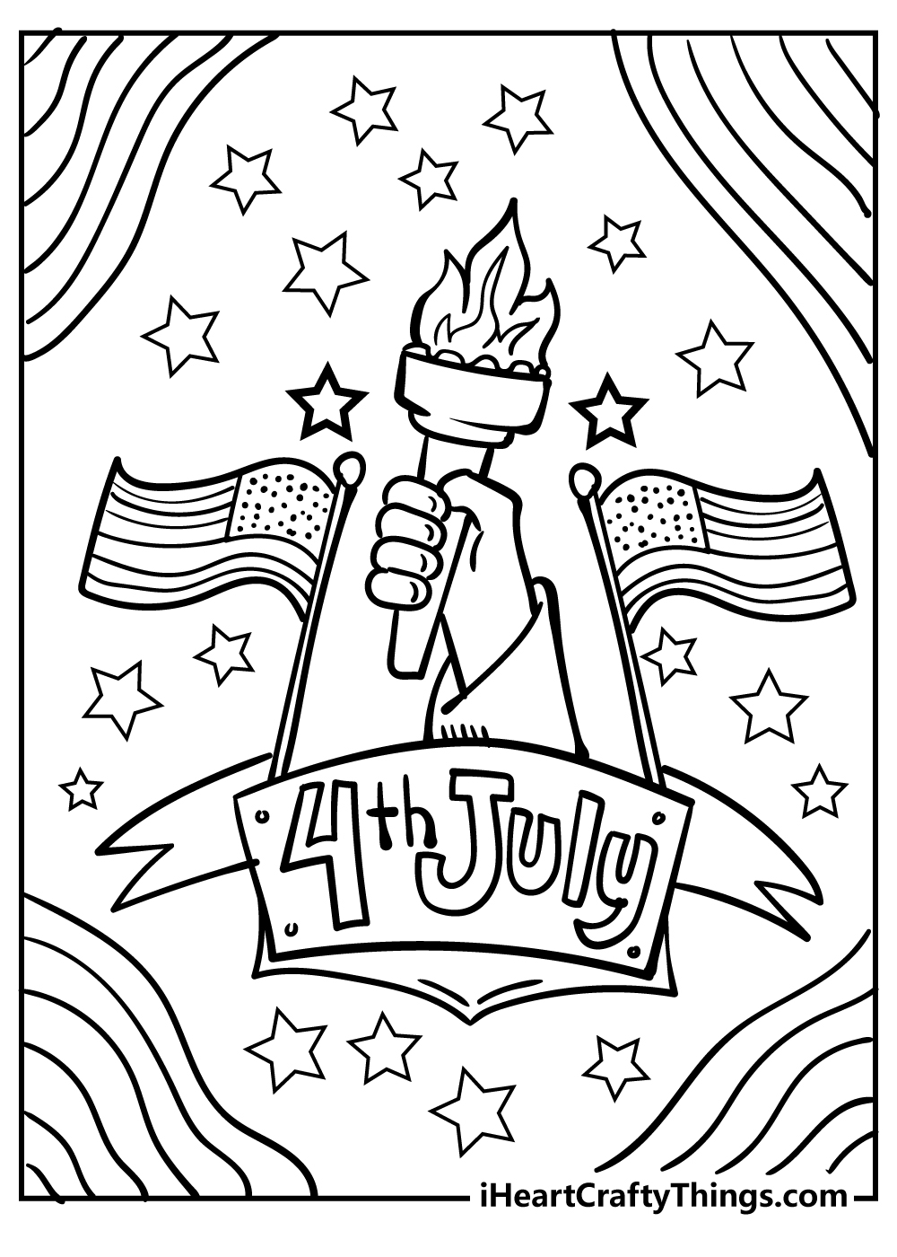 Th of july coloring pages free printables