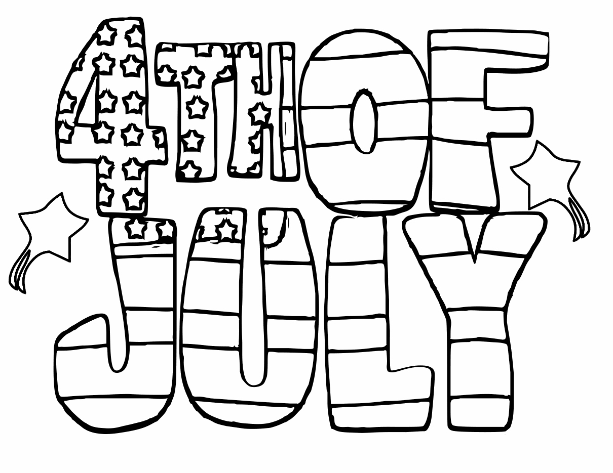 July coloring pages