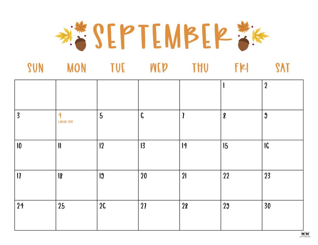 September calendars