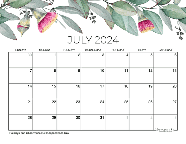 Printable calendar free printable monthly calendars to download for