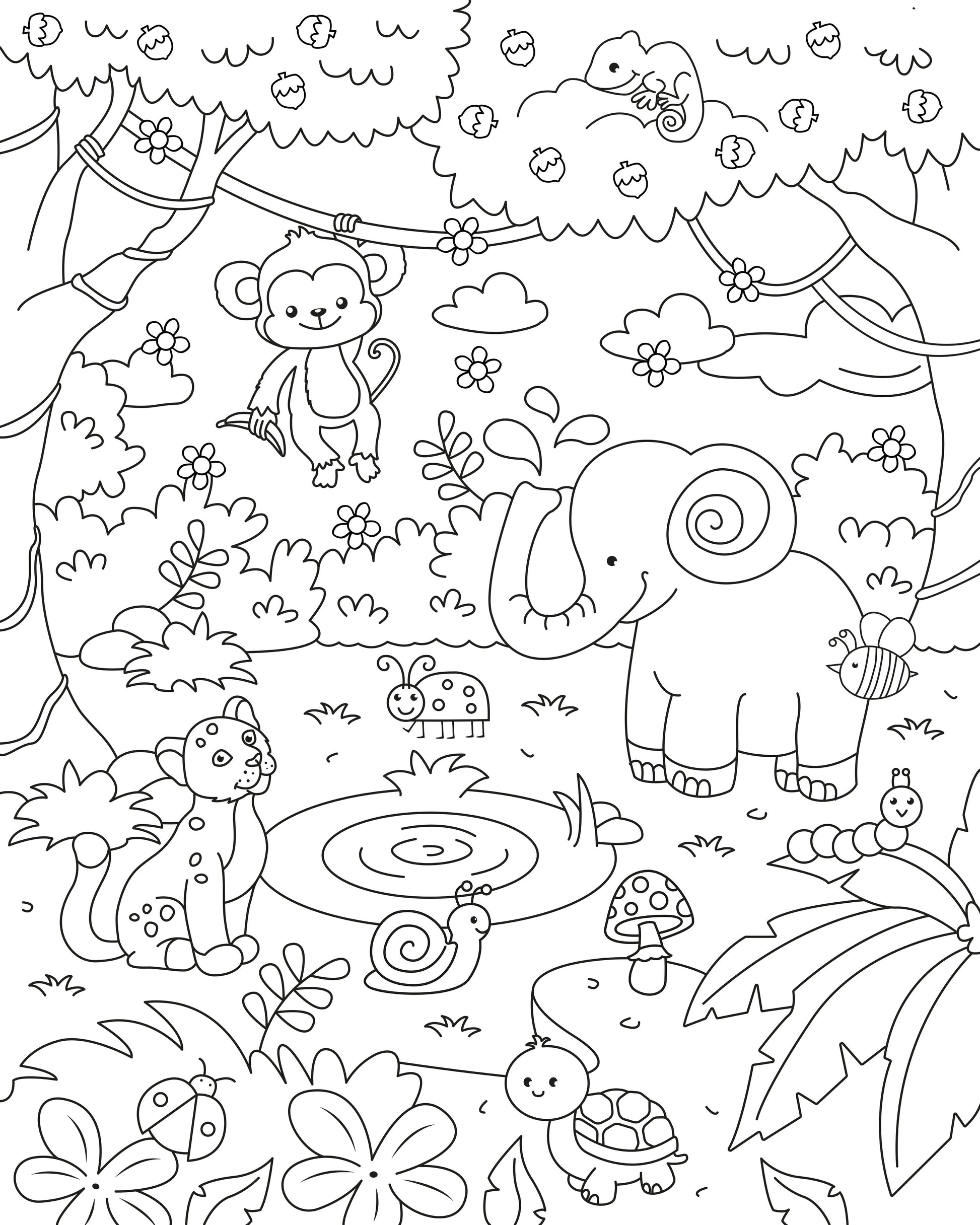 Kids jumbo coloring poster â paige madison wall art