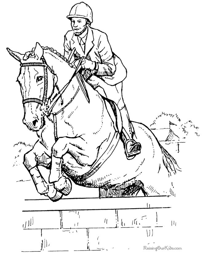 Jumping horse coloring sheet horse coloring pages horse coloring horse drawings