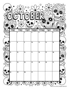 Printable coloring calendar for and woo jr kids activities childrens publishing