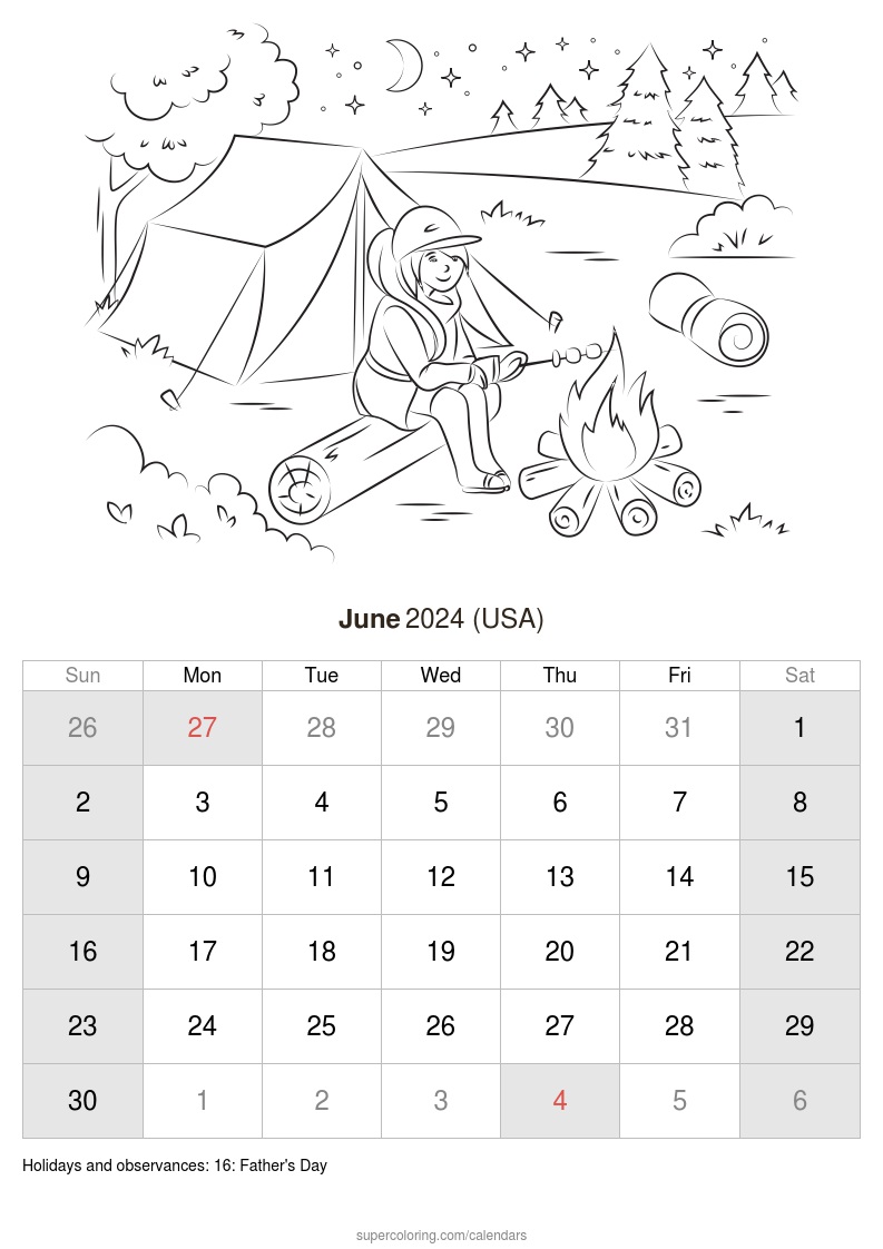 June calendar