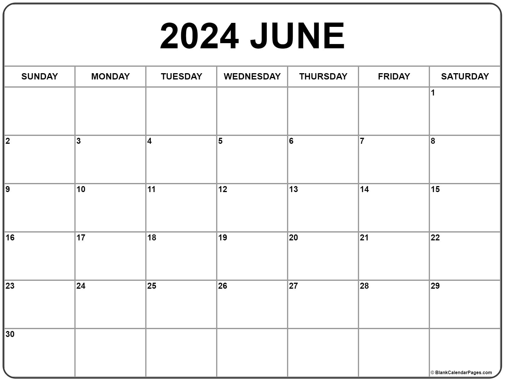 June calendar free printable calendar