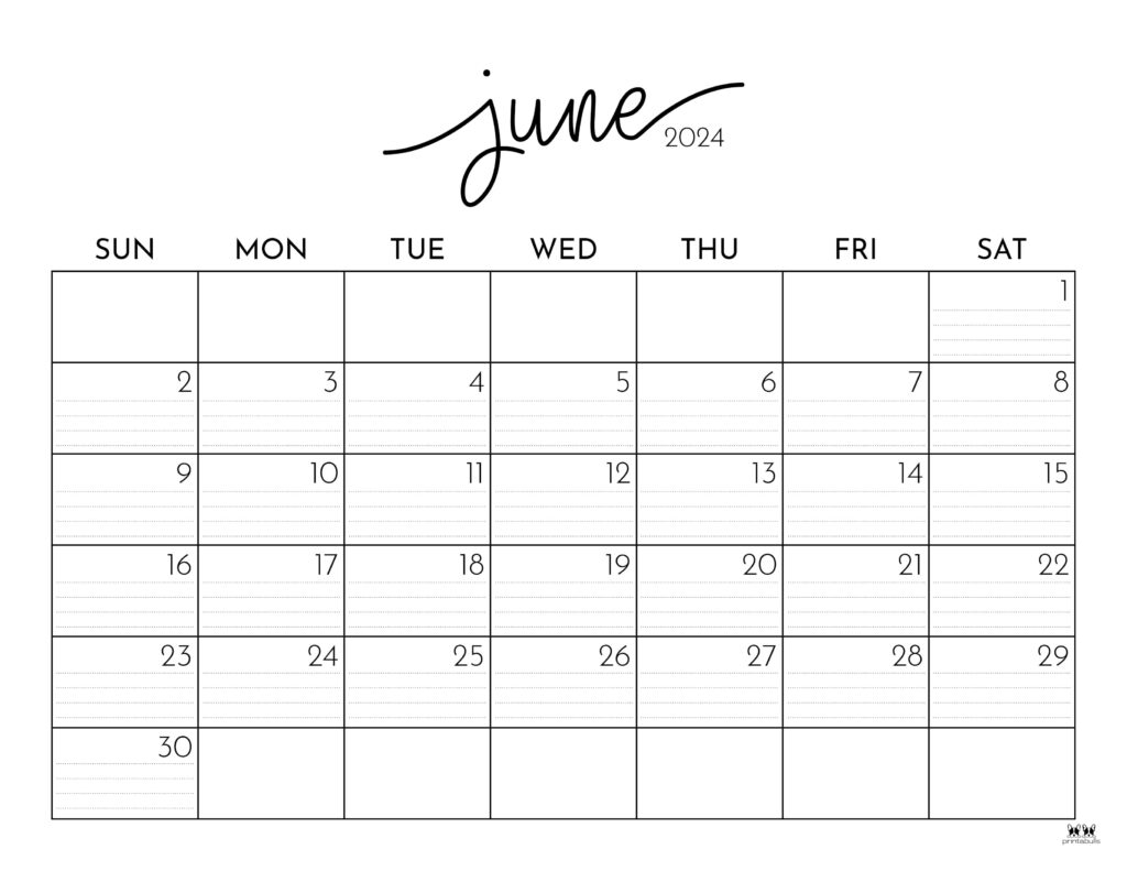 June calendars