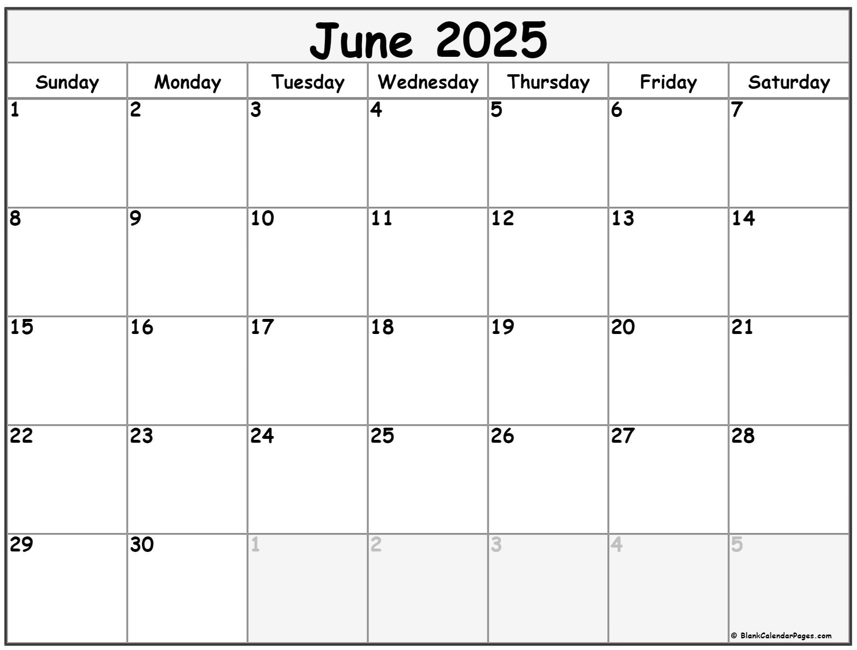 June calendar free printable calendar