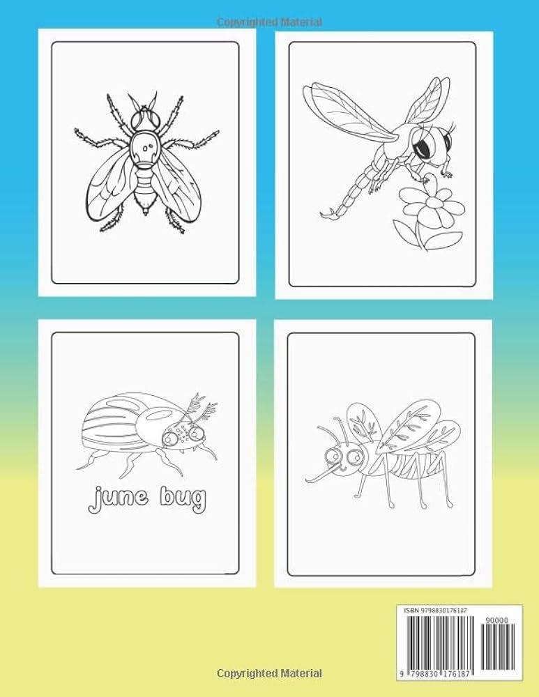 Insects coloring book for kids bugs and insect coloring book for kids ages