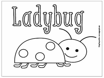 Little bugs coloring pages for kids