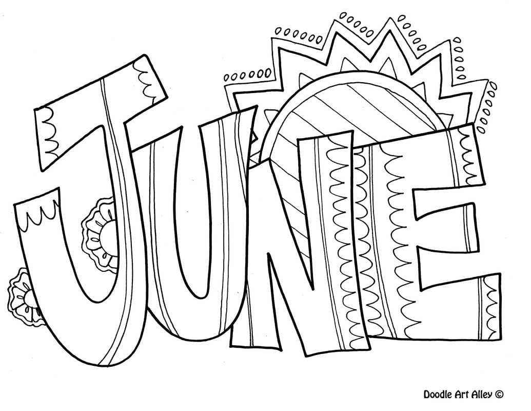 June coloring pages