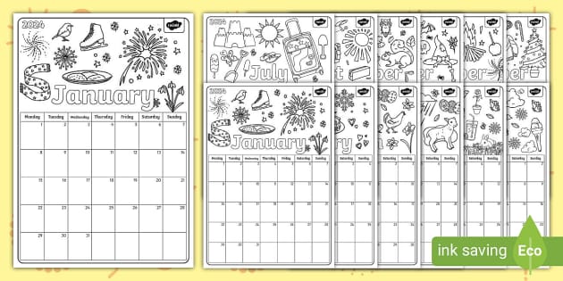 Louring monthly calendar planners organisers