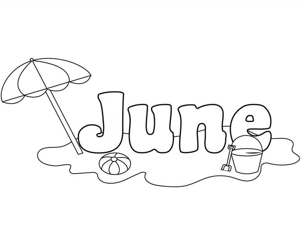 June coloring pages free printable