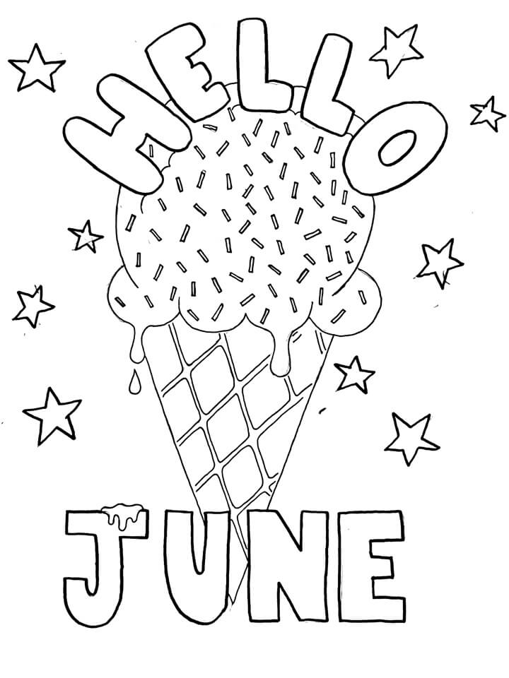 June coloring pages free printable