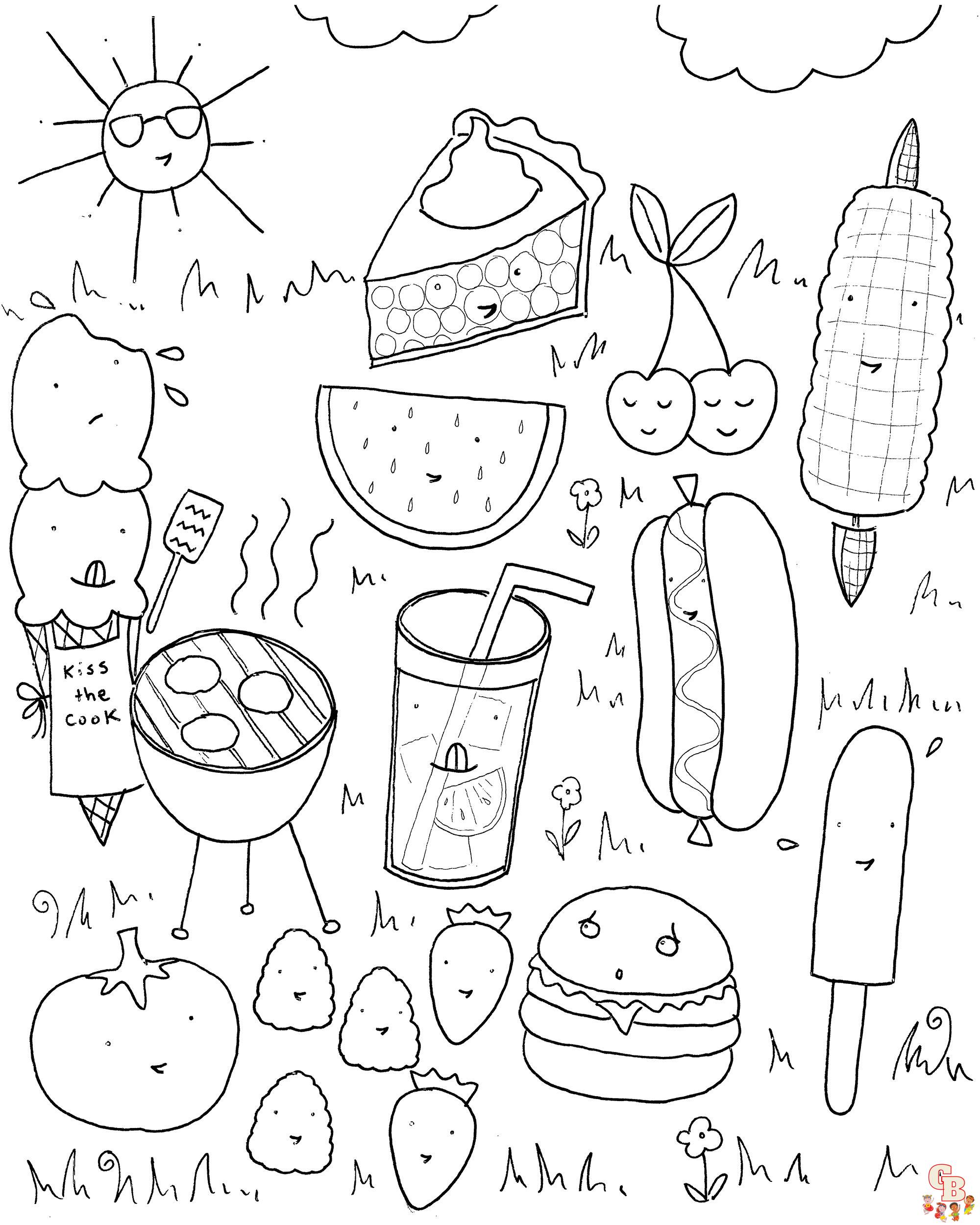 Free june coloring pages printable for kids