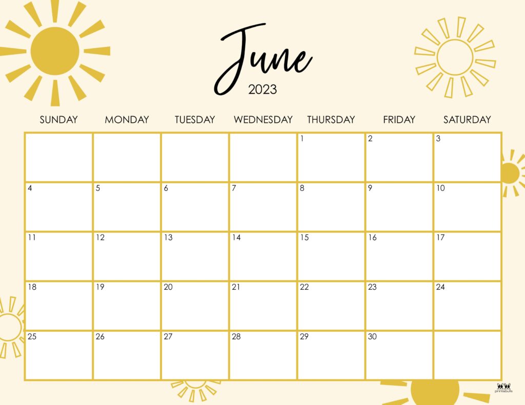 June calendars