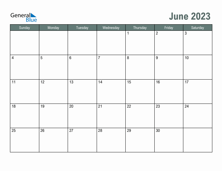 June monthly calendar pdf word excel