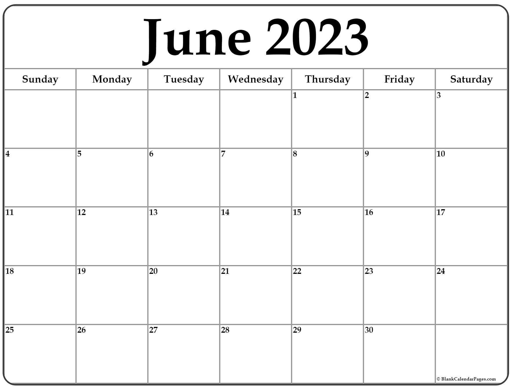 June calendar free printable calendar