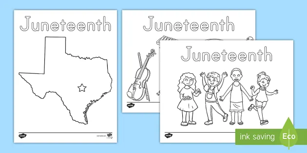 Juneteenth coloring sheets resources usa