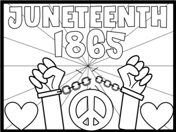 Juneteenth coloring sheets and activity pages