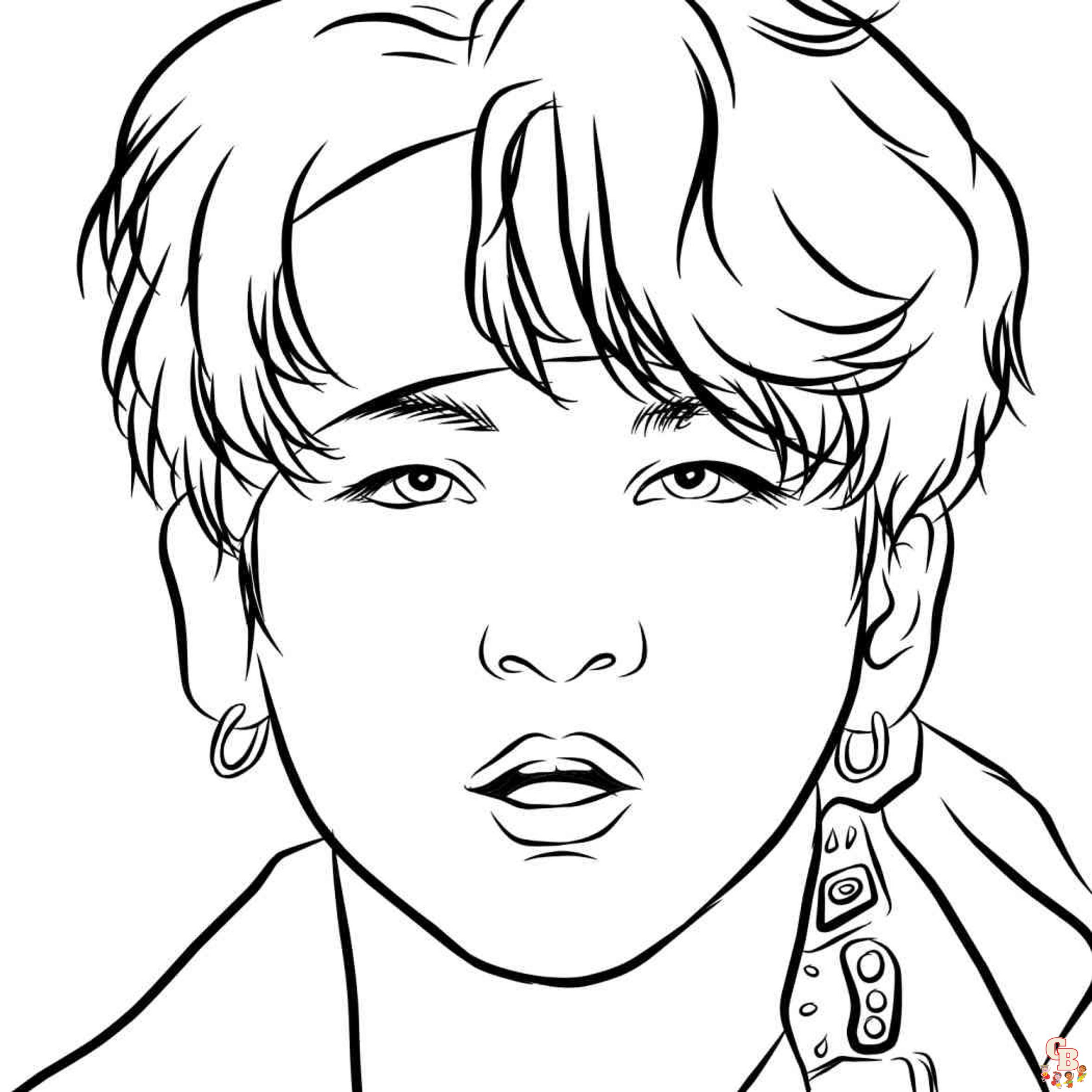 Unleash your inner army with exciting bts coloring pages