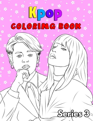 Kpop coloring book for bts jin rm jhope suga jimin v and jungkook exo blackpink kpop lover fans k