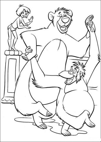 Image result for baloo from jungle book clip art black and white dibujos el libro de la selva selva dibujo