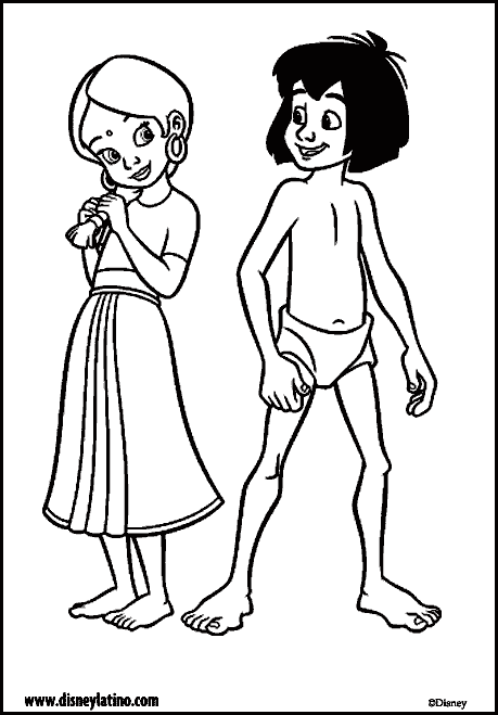 The jungle book coloring pages