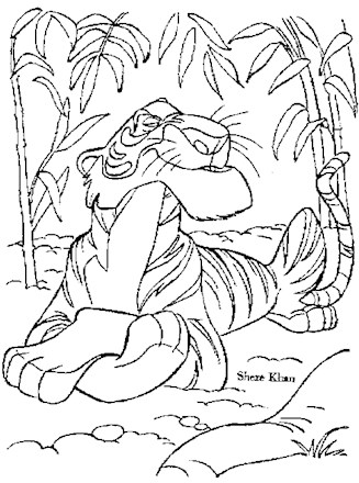 Jungle book coloring page