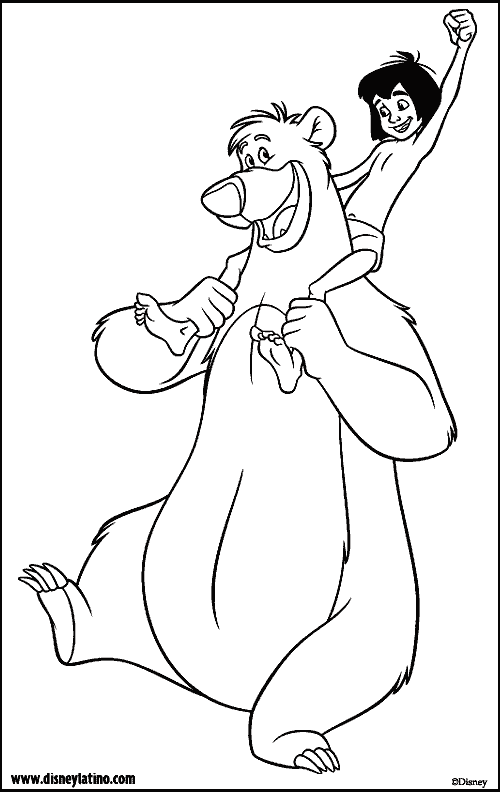 The jungle book coloring pages