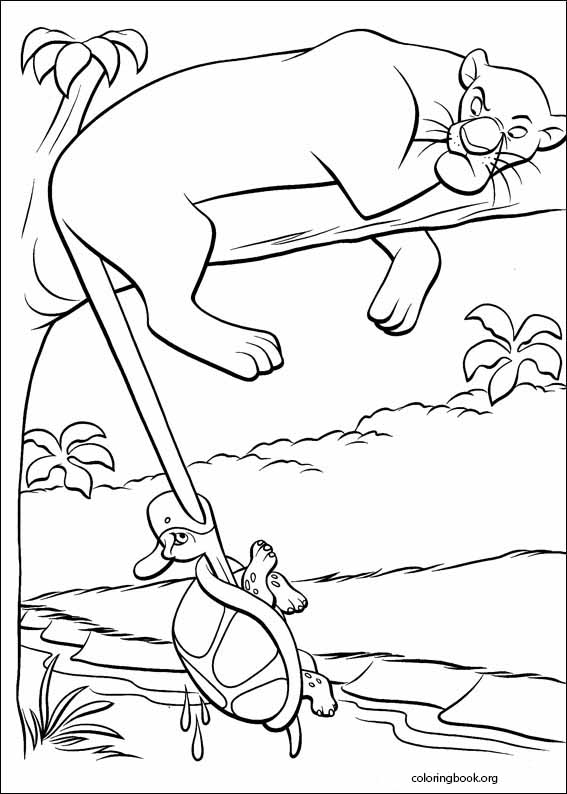 Jungle book coloring page