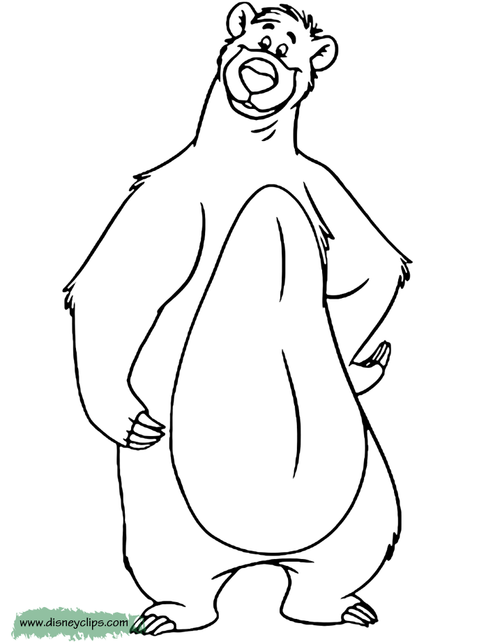 Disneys the jungle book coloring pages