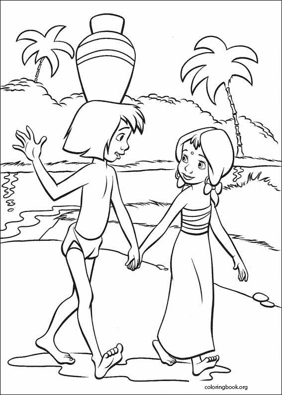 Jungle book coloring page